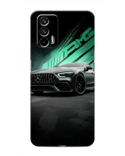 Чехол для Realme 7 Pro с картинкой «Темный Mercedes AMG»