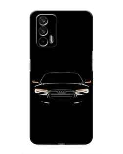 Чехол для Realme 7 Pro с картинкой «Audi — ночной контур»