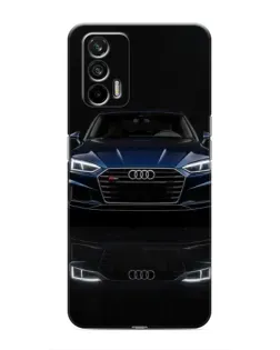 Чехол для Realme 7 Pro с картинкой «Audi — ночное отражение»