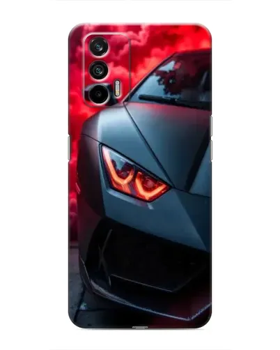 Чехол для Realme 7 Pro с картинкой «Lamborghini красное сияние»