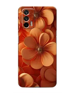 Чохол для Realme 7 Pro з картинкою «Помаранчева макро квітка»