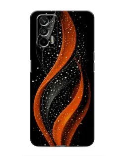 Чехол для Realme 7 Pro с картинкой «Огненная звездная волна»