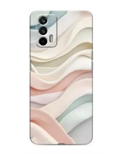 Чехол для Realme 7 Pro с картинкой «Пастельные нежные волны»