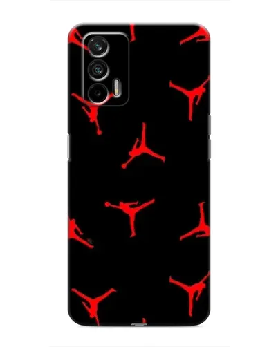 Чохол для Realme 7 з картинкою «Jordan Red Pattern»
