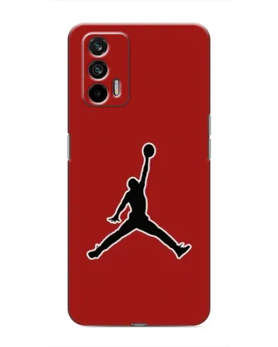 Чохол для Realme 7 з картинкою «Jordan Red Back»