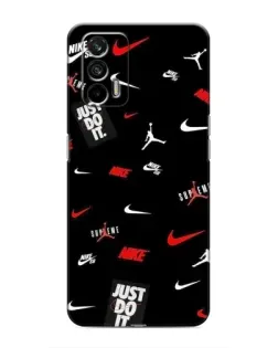 Чохол для Realme 7 з картинкою «Nike Mix Pattern»