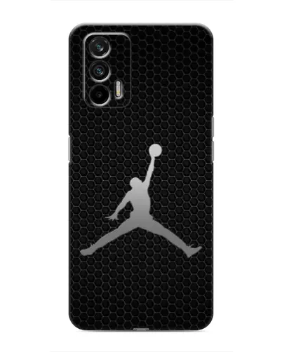 Чохол для Realme 7 з картинкою «Jordan Dark Carbon»