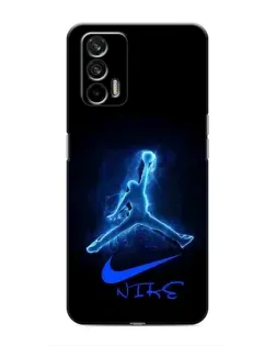 Чохол для Realme 7 з картинкою «Jordan Neon Blue»