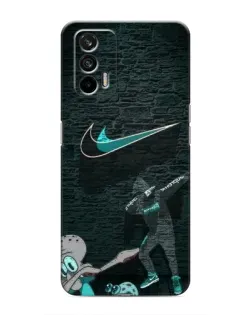Чехол для Realme 7 с картинкой «Спортивный арт Nike»