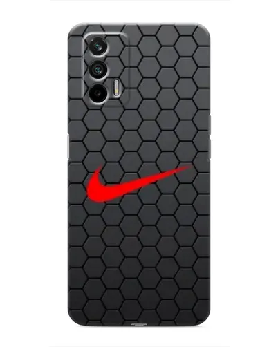 Чехол для Realme 7 с картинкой «Nike — карбоновая сетка» Чехол для Realme 7 с картинкой «Nike — карбоновая сетка»