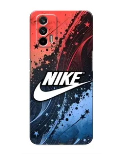 Чехол для Realme 7 с картинкой «Градиентный принт Найк» Чехол для Realme 7 с картинкой «Градиентный принт Найк»