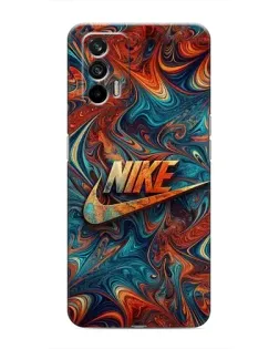 Чехол для Realme 7 с картинкой «Nike в абстракции» Чехол для Realme 7 с картинкой «Nike в абстракции»