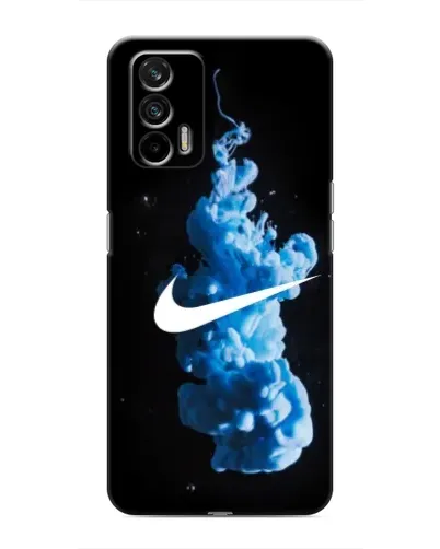 Чехол для Realme 7 с картинкой «Nike и синий дым» Чехол для Realme 7 с картинкой «Nike и синий дым»