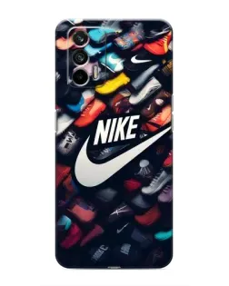 Чехол для Realme 7 с картинкой «Коллекция кроссовок Nike» Чехол для Realme 7 с картинкой «Коллекция кроссовок Nike»