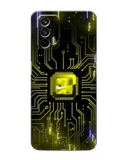Чехол для Realme 7 с картинкой «Nike — золотая искра» Чехол для Realme 7 с картинкой «Nike — золотая искра»