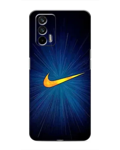 Чехол для Realme 7 с картинкой «Синий пульс Nike» Чехол для Realme 7 с картинкой «Синий пульс Nike»