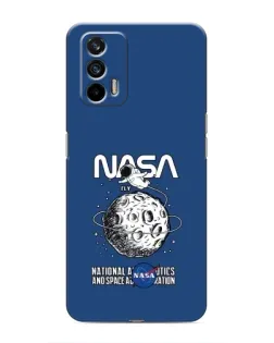 Чехол для Realme 7 с картинкой «NASA — лунная миссия»