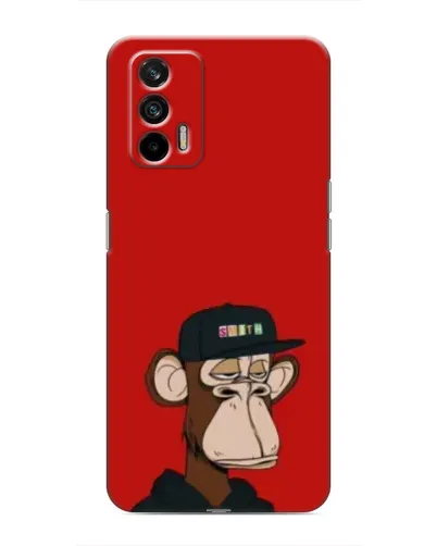Чехол для Realme 7 с картинкой «Bored Ape — красный фон» Чехол для Realme 7 с картинкой «Bored Ape — красный фон»