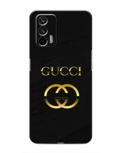 Чохол для Realme 7 з картинкою «Золотий логотип Gucci»
