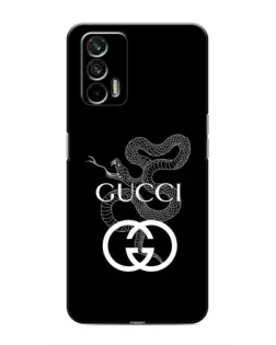 Чохол для Realme 7 з картинкою «Gucci — срібна змія»