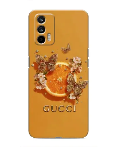 Чехол для Realme 7 с картинкой «Gucci — золотые бабочки» Чехол для Realme 7 с картинкой «Gucci — золотые бабочки»
