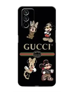 Чохол для Realme 7 з картинкою «Gucci — герої Disney та монограма»