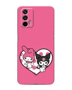 Чохол для Realme 7 з картинкою «Kuromi та My Melody» Чохол для Realme 7 з картинкою «Kuromi та My Melody»