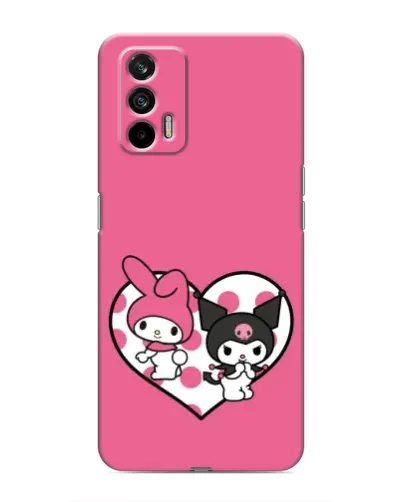 Чохол для Realme 7 з картинкою «Kuromi та My Melody» Чохол для Realme 7 з картинкою «Kuromi та My Melody»