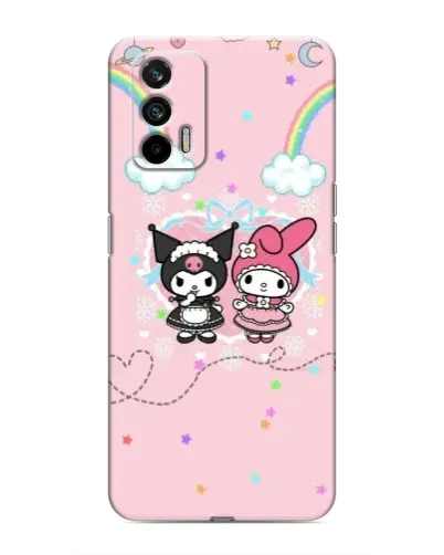 Чохол для Realme 7 з картинкою «My Melody та Kuromi» Чохол для Realme 7 з картинкою «My Melody та Kuromi»