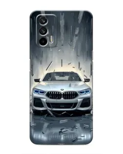Чехол для Realme 7 с картинкой «BMW в свете фар»