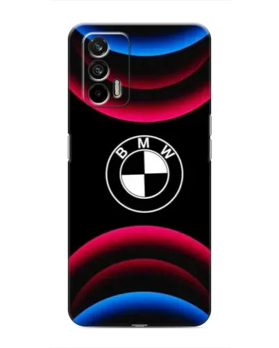 Чехол для Realme 7 с картинкой «Логотип BMW и неоновые дуги» Чехол для Realme 7 с картинкой «Логотип BMW и неоновые дуги»
