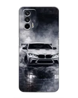 Чехол для Realme 7 с картинкой «BMW сквозь туман»