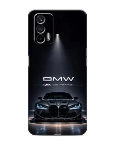 Чехол для Realme 7 с картинкой «BMW сквозь ночной город» Чехол для Realme 7 с картинкой «BMW сквозь ночной город»