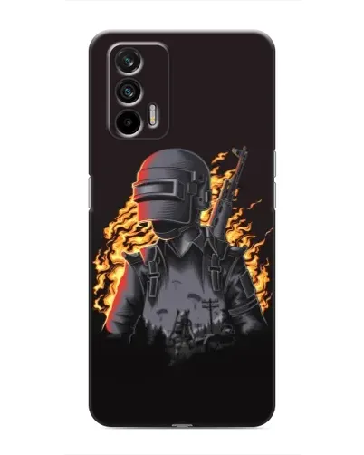 Чохол для Realme 7 з картинкою «PUBG — вогняний силует» Чохол для Realme 7 з картинкою «PUBG — вогняний силует»