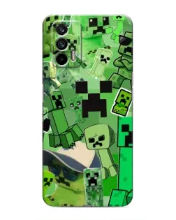 Чохол для Realme 7 з картинкою «Кріпери Minecraft»