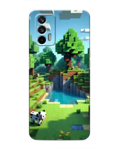 Чохол для Realme 7 з картинкою «Minecraft літній день»