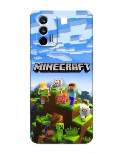 Чохол для Realme 7 з картинкою «Minecraft класичний світ»