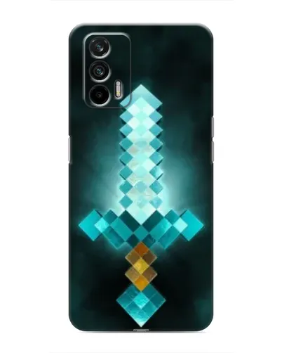 Чохол для Realme 7 з картинкою «Алмазний меч неон»