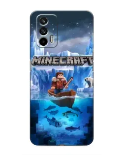 Чохол для Realme 7 з картинкою «Minecraft льодянийсвіт»