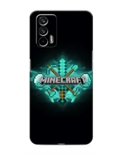 Чохол для Realme 7 з картинкою «Minecraft Diamond лого»