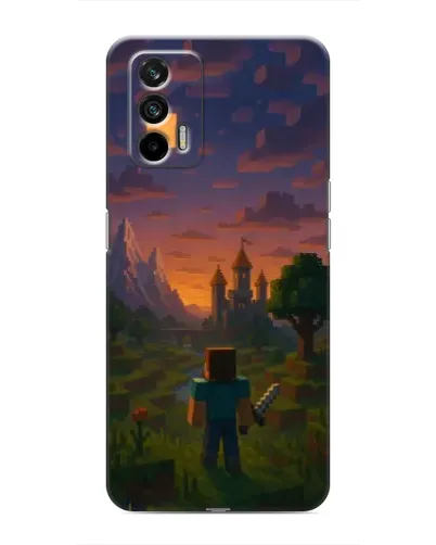 Чохол для Realme 7 з картинкою «Стів біля вежі»