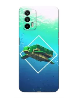 Чохол для Realme 7 з картинкою «Черепаха Minecraft»