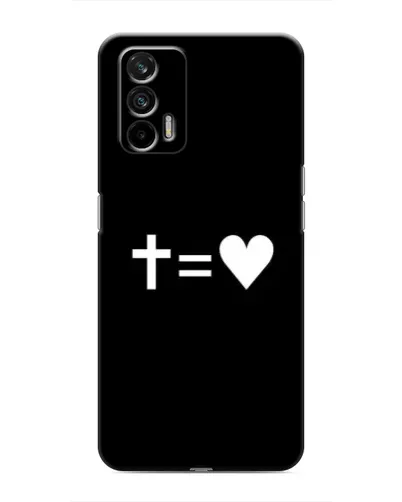 Чохол для Realme 7 з картинкою «Хрест та Серце»