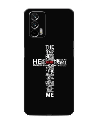 Чехол для Realme 7 с картинкой «Текстовый крест» Чехол для Realme 7 с картинкой «Текстовый крест»