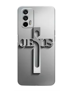 Чехол для Realme 7 с картинкой «Металлический крест Jesus» Чехол для Realme 7 с картинкой «Металлический крест Jesus»