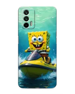 Чохол для Realme 7 з картинкою «Спанч Боб на гідроциклі» Чохол для Realme 7 з картинкою «Спанч Боб на гідроциклі»