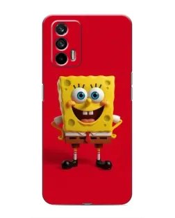 Чохол для Realme 7 з картинкою «Спанч Боб на червоному»
