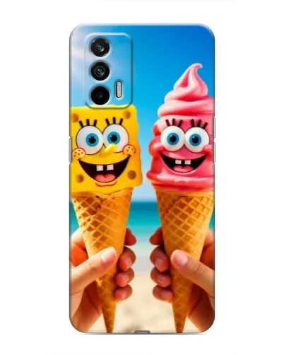 Чохол для Realme 7 з картинкою «Спанч Боб морозиво» Чохол для Realme 7 з картинкою «Спанч Боб морозиво»