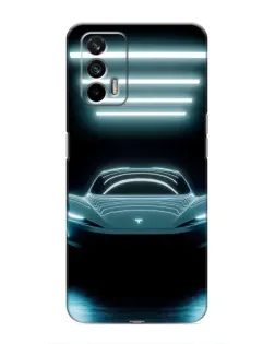 Чохол для Realme 7 з картинкою «Tesla в неоні» Чохол для Realme 7 з картинкою «Tesla в неоні»