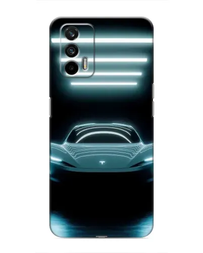 Чохол для Realme 7 з картинкою «Tesla в неоні» Чохол для Realme 7 з картинкою «Tesla в неоні»